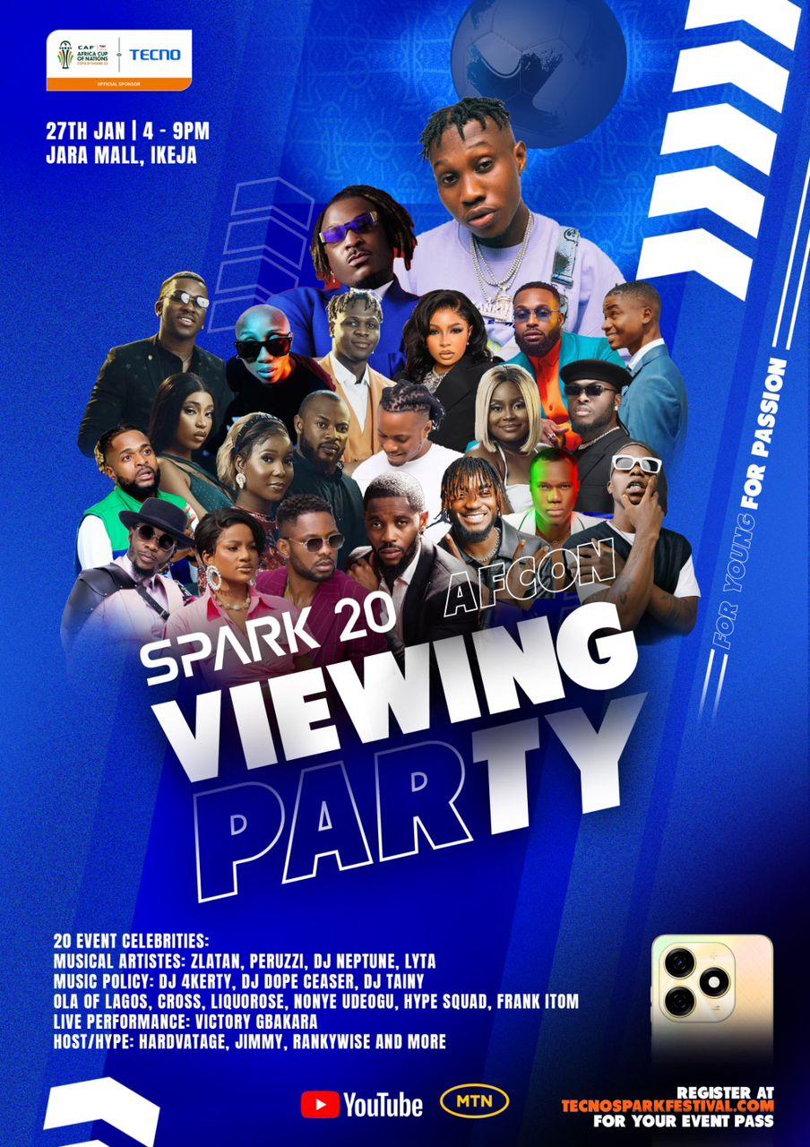 From Goals to Grooves: TECNO's SPARK 20 AFCON Watch Party Redefines Football Fan Experience!